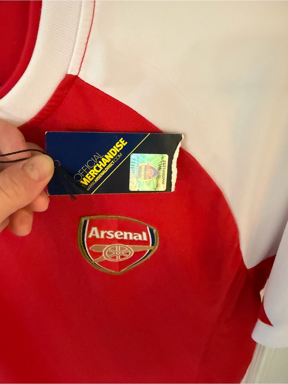 Arsenal Official Merchandise Red & White Football Jersey